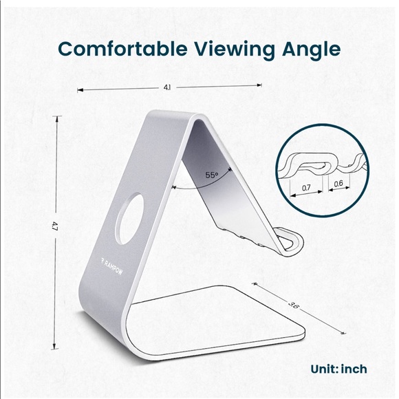 RAMPOW Cell Phone and Tablet Stand: Cradle, Holder - Picture 6 of 7